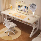 Bureau d'ordinateur, bureau de jeu, bureau d'écriture, bureau d'ordinateur pour étudiant, surdimensionné, poste de travail de bureau de style course moderne ergonomique pour adultes et adolescents