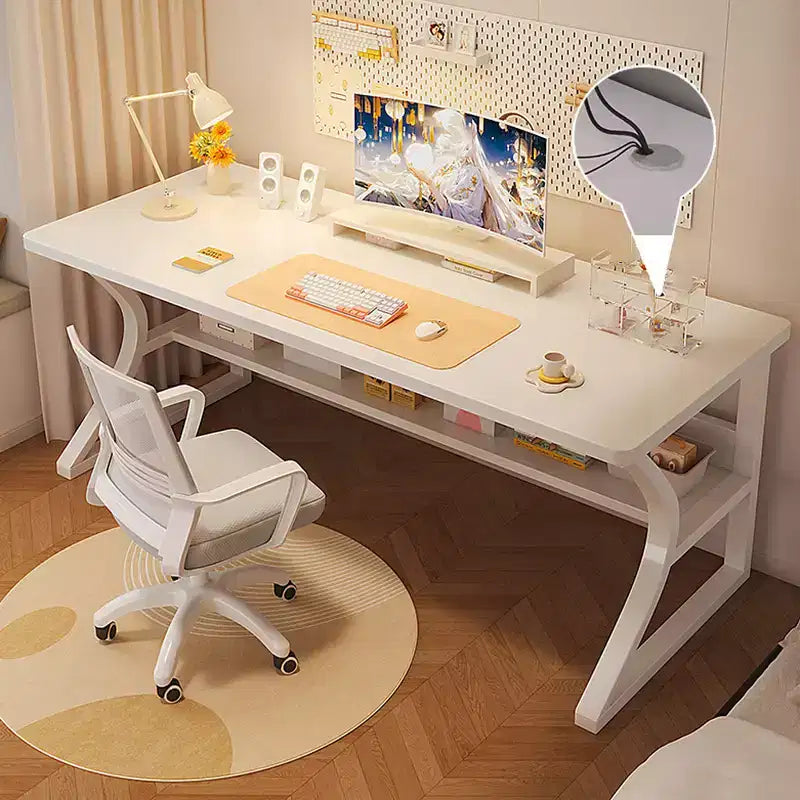 Bureau d'ordinateur, bureau de jeu, bureau d'écriture, bureau d'ordinateur pour étudiant, surdimensionné, poste de travail de bureau de style course moderne ergonomique pour adultes et adolescents