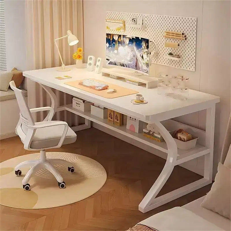 Bureau d'ordinateur, bureau de jeu, bureau d'écriture, bureau d'ordinateur pour étudiant, surdimensionné, poste de travail de bureau de style course moderne ergonomique pour adultes et adolescents