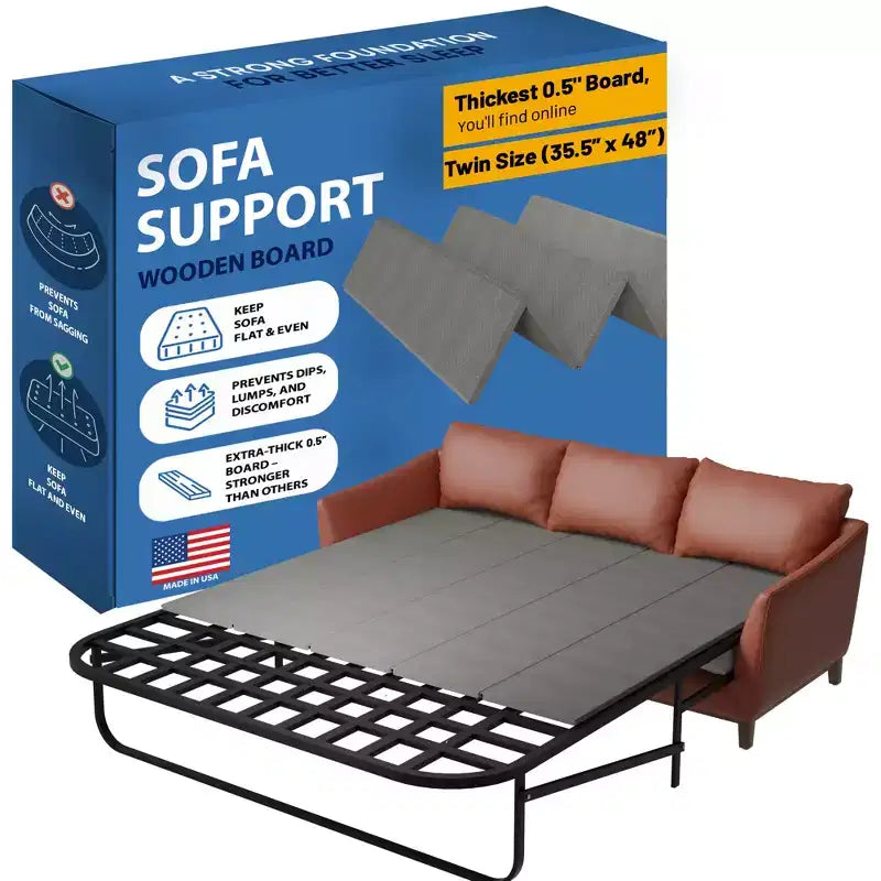 Continental Sleep, planches de soutien pour canapé-lit robuste, base en bois pour réparer les sièges affaissés, planche de matelas pour canapé convertible, installation facile