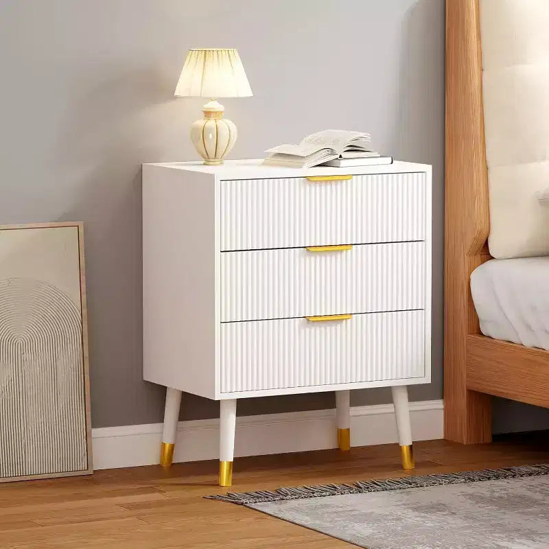 Commode à 3 tiroirs, Commode moderne pour placard, Commode de rangement en bois pour chambre, salon ou couloir