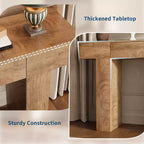 47 Table console d'entrée, table de canapé étroite rectangulaire en bois avec tiroir, table derrière le canapé pour salon, couloir, entrée