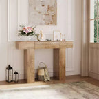 47 Table console d'entrée, table de canapé étroite rectangulaire en bois avec tiroir, table derrière le canapé pour salon, couloir, entrée