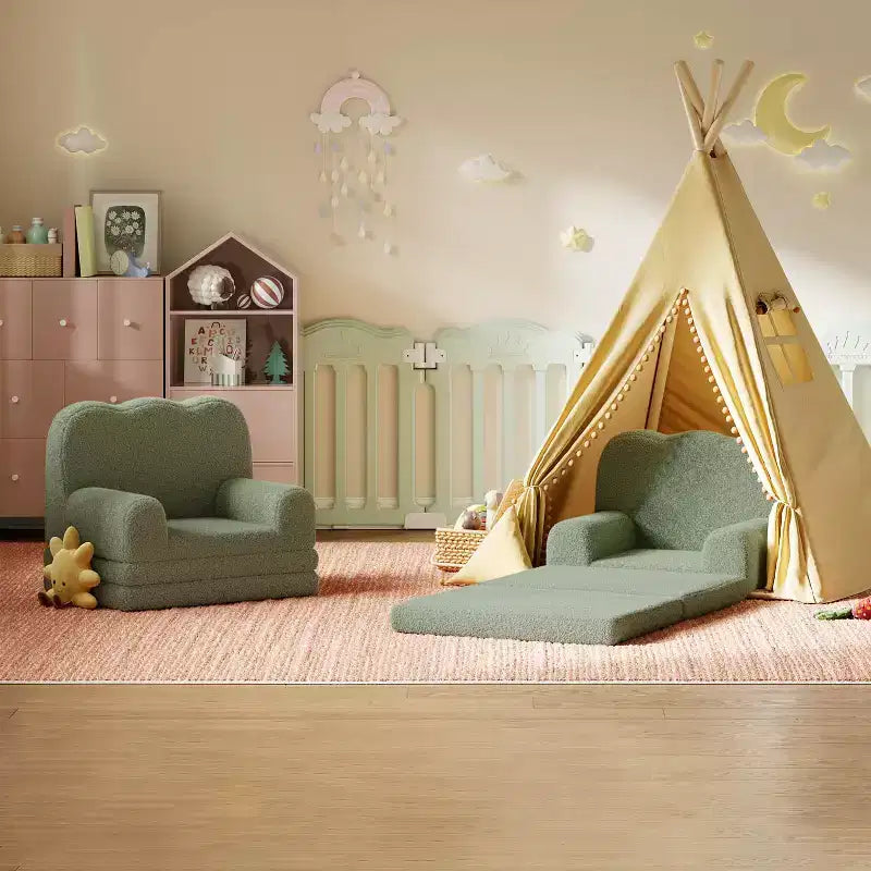 Fauteuil-lit pliant 2-en-1 confortable