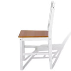 CLIHOME Chaise de salle à manger moderne minimaliste avec design rétro en bois de pin massif, chaise à dossier en X confortable pour restaurant (Lot de 2)
