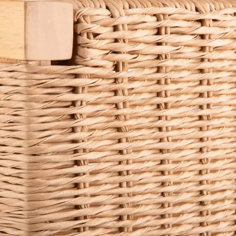 Banc Alaterre Furniture avec assise en corde tressée à la main - Banc en bois Newport de 101,6 cm avec étagère de rangement pour entrée ou chambre à coucher