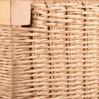 Banc Alaterre Furniture avec assise en corde tressée à la main - Banc en bois Newport de 101,6 cm avec étagère de rangement pour entrée ou chambre à coucher