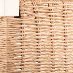 Banc Alaterre Furniture avec assise en corde tressée à la main - Banc en bois Newport de 101,6 cm avec étagère de rangement pour entrée ou chambre à coucher