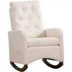 Acekool Fauteuil à bascule, Fauteuil Inclinable de Maternité, Fauteuil Inclinable à Dossier Haut avec Poches Latérales, Fauteuil à Bascule Inclinable pour Salon, Chambre, Bureau