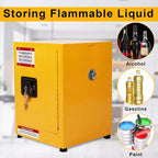 Armoire de sécurité Acekool pour produits inflammables, 17x17x18, en acier galvanisé, verrouillable, avec étagère réglable, bac de rétention et évents pour liquides dangereux