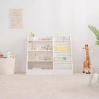 Comfy Cubs Bibliothèque enfant 89,4 x 39,9 x 80 cm – Étagère Montessori robuste avec étagères souples et rigides