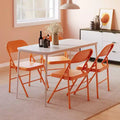8 Pack Folding Chairs with Padded Cushion and Back, Metal Chairs with Comfortable Cushion and Durable Steel Frame for Home and Office