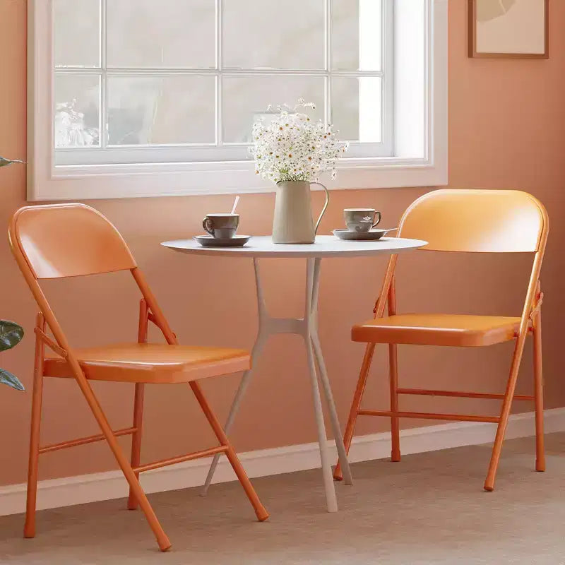 8 chaises pliantes avec coussin et dossier rembourrés, chaises en métal avec coussin confortable et cadre en acier durable pour la maison et le bureau