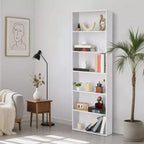 Acekool 6 Shelf Storage Cabinet, 71.4''H Industrial Bookcase, Tall Utility Storage Cabinet for Living Room, Bedroom, Office, Kitchen, 250 Lb Capacity