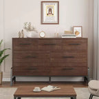Commode de chambre à 7 tiroirs, commode autoportante de 52 cm de large avec rangement, meuble de rangement en bois pour salon, chambre, entrée