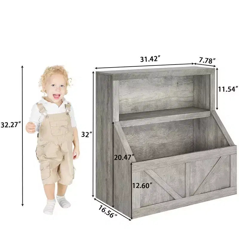 Coolmee Bibliothèque et rangement de jouets pour enfants, bibliothèque en bois pour tout-petits, grands casiers pour salle de jeux, chambre d'enfant, crèche, salle de classe, école