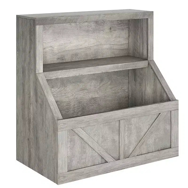 Coolmee Bibliothèque et rangement de jouets pour enfants, bibliothèque en bois pour tout-petits, grands casiers pour salle de jeux, chambre d'enfant, crèche, salle de classe, école