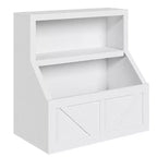 Coolmee Bibliothèque et rangement de jouets pour enfants, bibliothèque en bois pour tout-petits, grands casiers pour salle de jeux, chambre d'enfant, crèche, salle de classe, école
