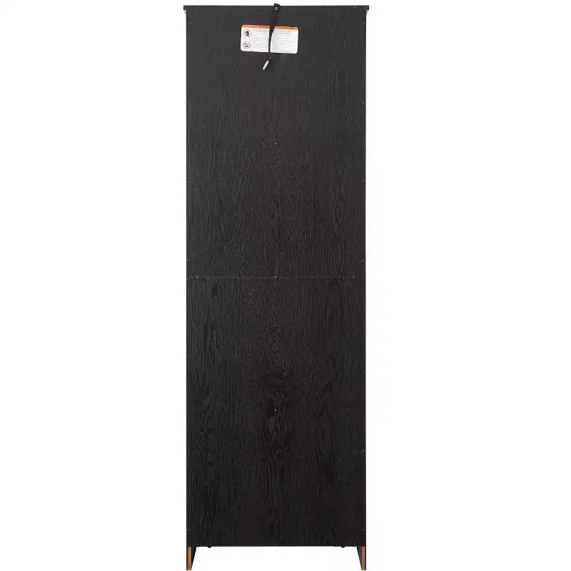 Meuble de rangement haut de 183 cm Meuble de rangement haut avec 8 portes et 4 étagères, bibliothèque pour salon, cuisine, salle à manger, bureau, autoportant, noir