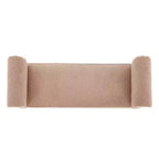 Banc rembourré traditionnel Christopher Knight Home Coral Teddy avec accoudoirs roulés