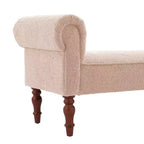 Banc rembourré traditionnel Christopher Knight Home Coral Teddy avec accoudoirs roulés