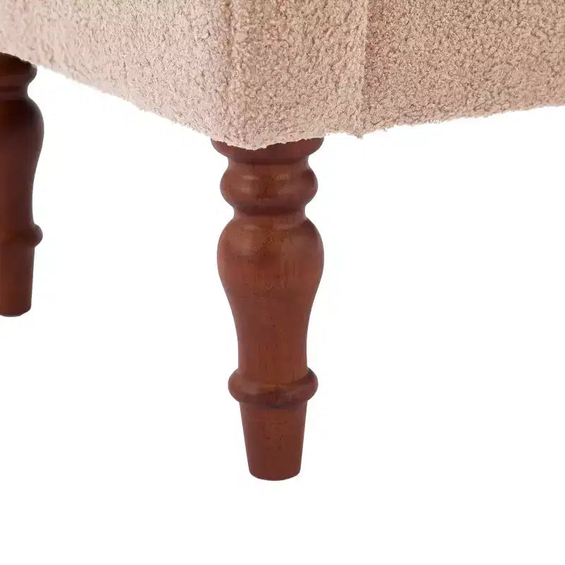 Banc rembourré traditionnel Christopher Knight Home Coral Teddy avec accoudoirs roulés