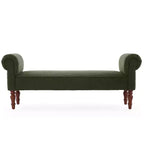 Banc rembourré traditionnel Christopher Knight Home Coral Teddy avec accoudoirs roulés