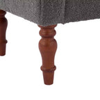 Banc rembourré traditionnel Christopher Knight Home Coral Teddy avec accoudoirs roulés