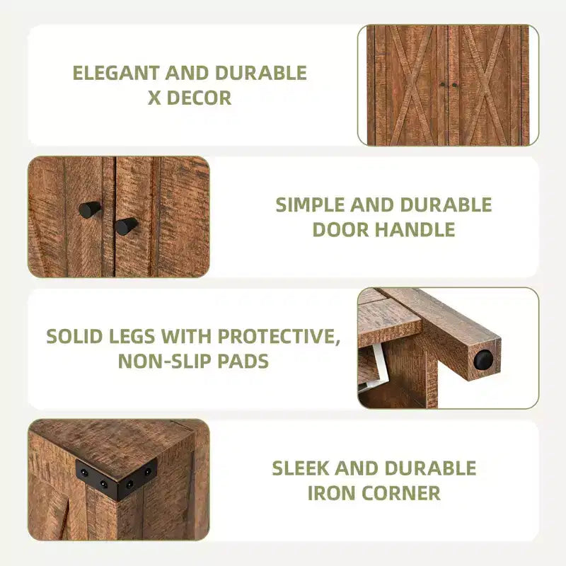 Meuble de rangement pour chaussures à 5 niveaux, étagère en bois, organisateur de baskets avec portes