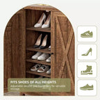 Meuble de rangement pour chaussures à 5 niveaux, étagère en bois, organisateur de baskets avec portes