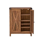 Meuble de rangement pour chaussures à 5 niveaux, étagère en bois, organisateur de baskets avec portes