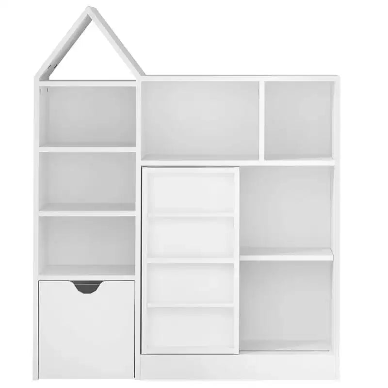 Coolmee 111 cm Organiseur et étagère de rangement pour jouets d'enfants, Meuble de rangement au sol avec tiroirs amovibles pour salle de jeux, chambre, salle de classe