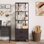 Étagère de rangement ouverte moderne à 3 niveaux grande capacité avec cadre métallique, robuste et durable, convient pour le salon, le bureau à domicile, la chambre à coucher