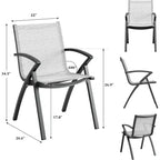 Grande table de salle à manger d'extérieur de 180 cm pour 6 à 8 personnes, table de patio en aluminium étanche avec plateau à lattes et trou pour parasol pour jardin/pelouse