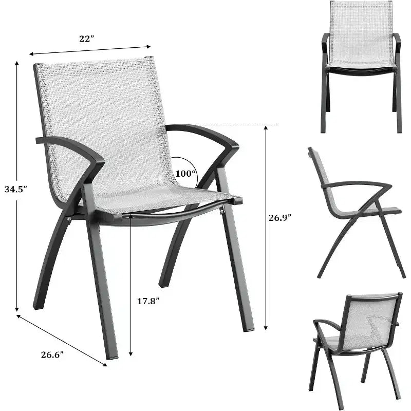 Grande table de salle à manger d'extérieur de 180 cm pour 6 à 8 personnes, table de patio en aluminium étanche avec plateau à lattes et trou pour parasol pour jardin/pelouse