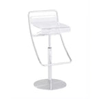 Chintaly Imports,Acrylic Pneumatic Adjustable-Height Stool