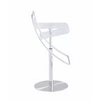 Chintaly Imports, tabouret en acrylique à hauteur réglable pneumatique