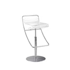 Chintaly Imports, tabouret en acrylique à hauteur réglable pneumatique