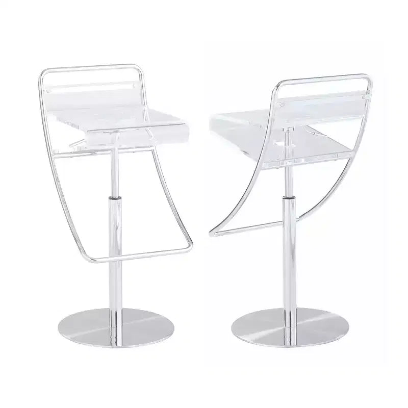 Chintaly Imports, tabouret en acrylique à hauteur réglable pneumatique
