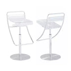 Chintaly Imports, tabouret en acrylique à hauteur réglable pneumatique