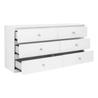 Commode large de 119 cm à 6 tiroirs AndMakers