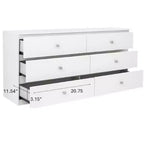 Commode large de 119 cm à 6 tiroirs AndMakers