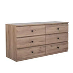 Commode large de 119 cm à 6 tiroirs AndMakers