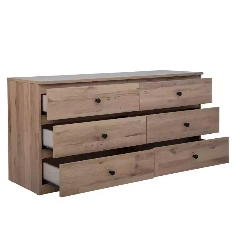 Commode large de 119 cm à 6 tiroirs AndMakers