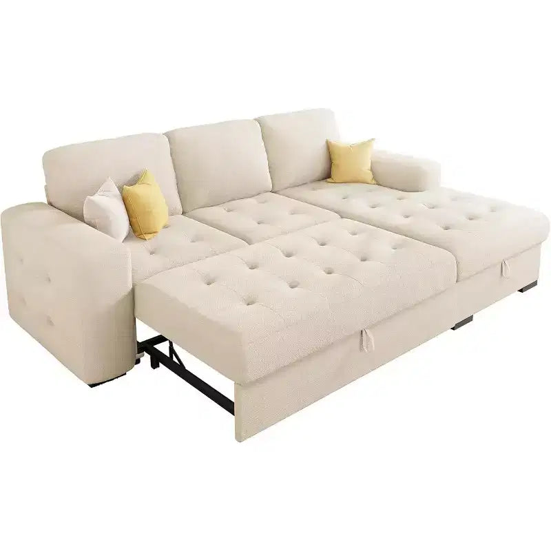Canapé-lit AMERLIFE 96 avec rangement, méridienne convertible escamotable pour salon