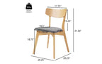 Ensemble de salle à manger 7 pièces Christopher Knight Home Adrian de style moderne du milieu du siècle, table en bois et chaises rembourrées