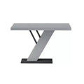 Chintaly Imports,Slanted Gray Wooden Pedestal