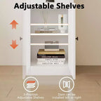 Bibliothèque de 71 po avec armoire, bibliothèque à 3 étagères et armoire de rangement, buffet, bibliothèque moderne pour salon, bureau