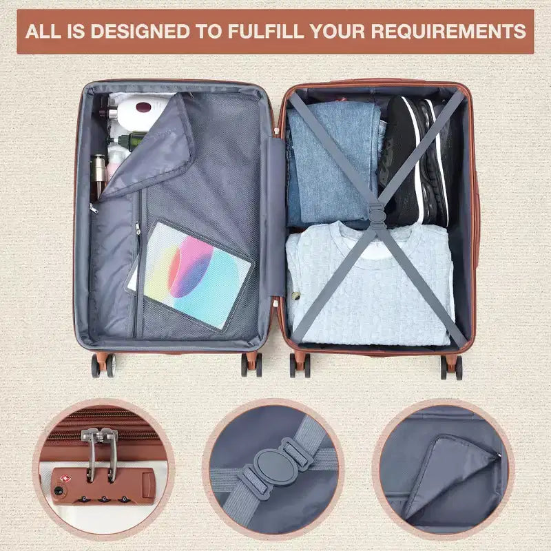 Valise cabine rigide extensible 20 pouces avec roulettes pivotantes