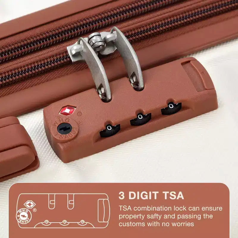 Valise cabine rigide extensible 20 pouces avec roulettes pivotantes